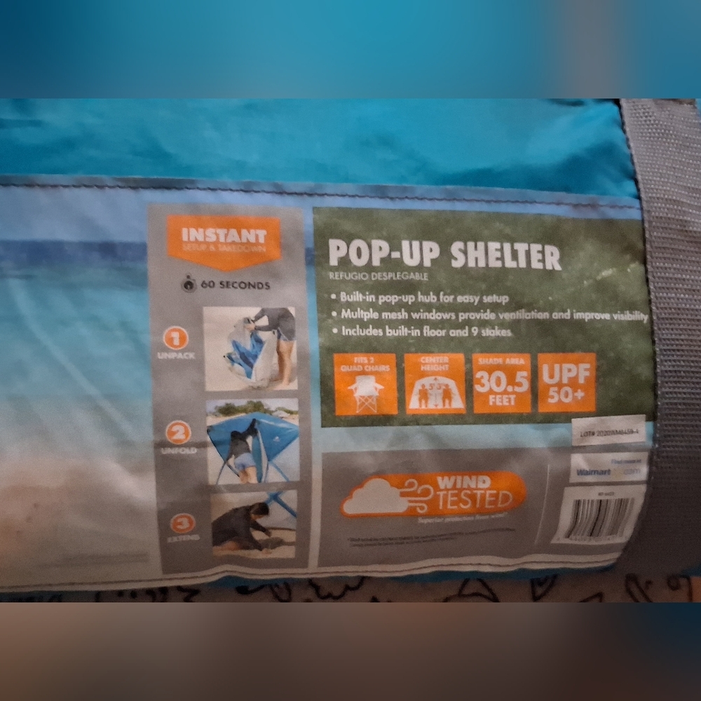 Instant Pop-Up Shelter